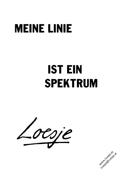 Meine Linie ist ein Spektrum